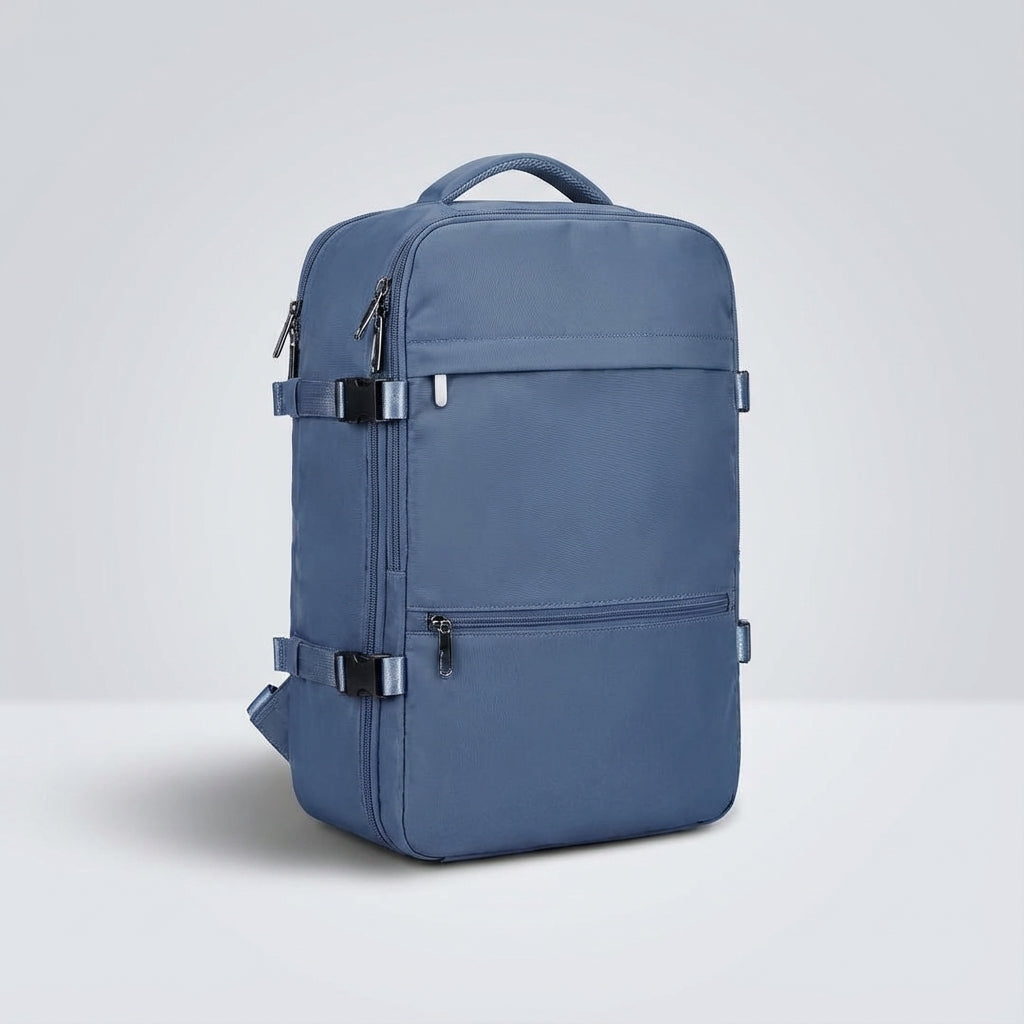 Plecak podróżny SkyGuardBag z przegrodą na laptopa, wodoodporny, z systemem antykradzieżowym, idealny do podróży.