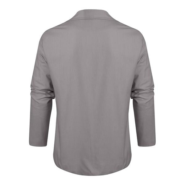 Elegancka męska kurtka z bawełny i lnu w kolorze khaki, ponadczasowy design, uniwersalna na formalne i codzienne okazje