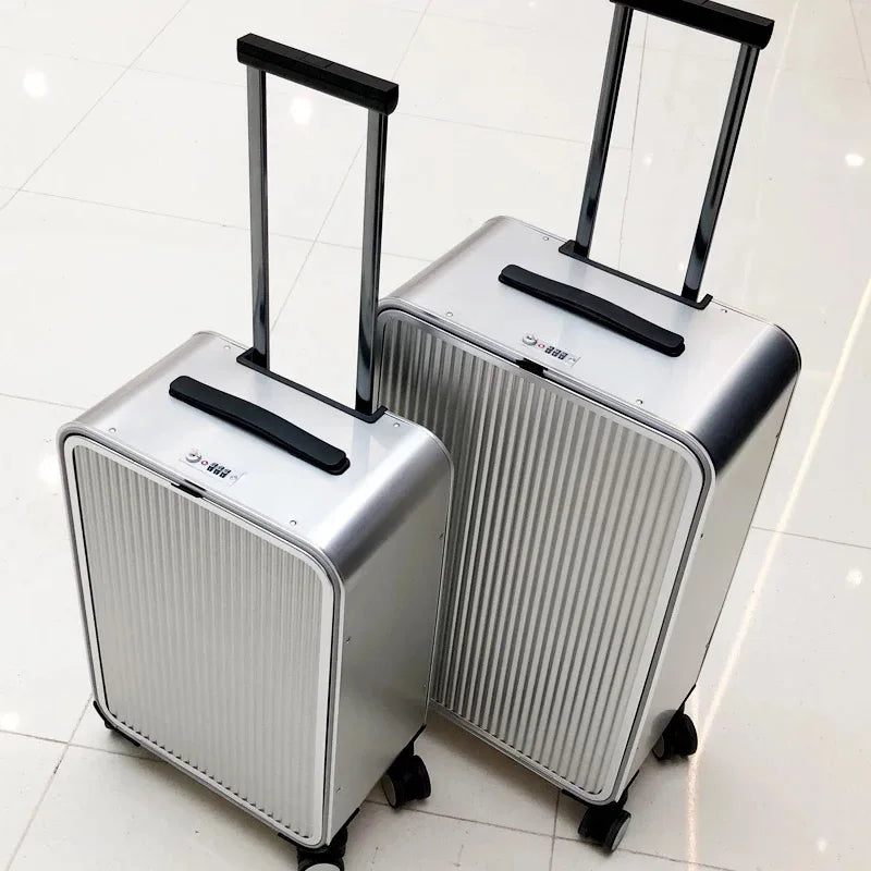 Walizka podróżna Valparaíso ze 100% aluminium, stylowy i trwały bagaż twardy. Idealna na każdą podróż.