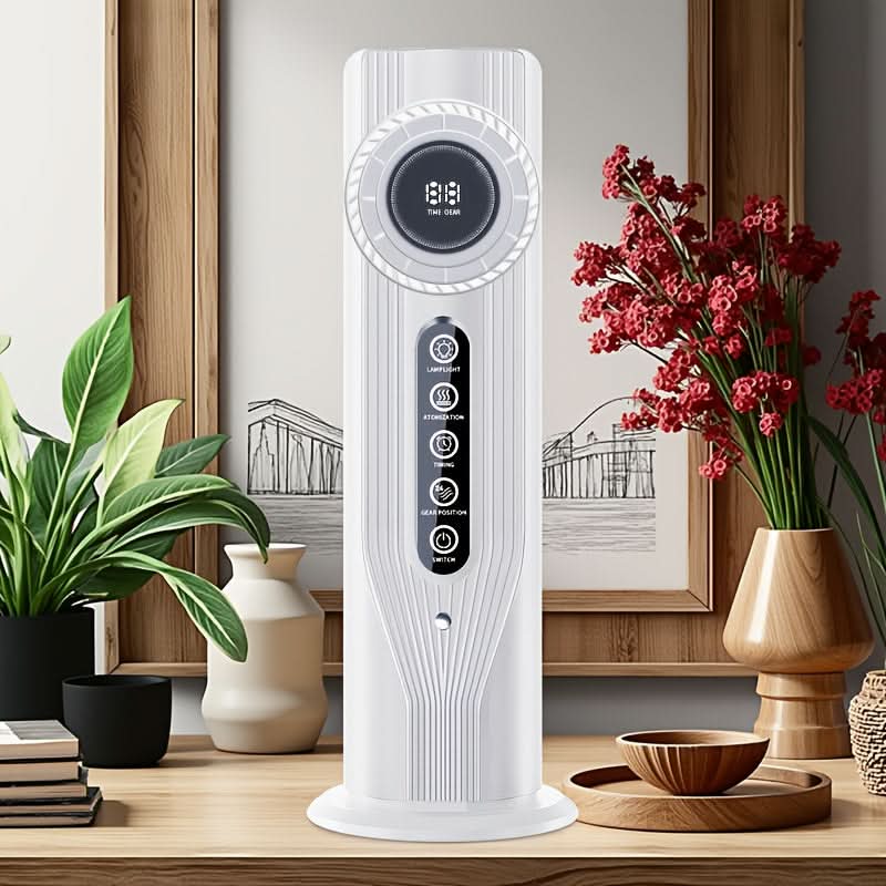 Wentylator chłodzący COOLNEST: USB, przenośny, cichy, nawilżacz. Zapewnia orzeźwienie w upalne dni, w domu, biurze.