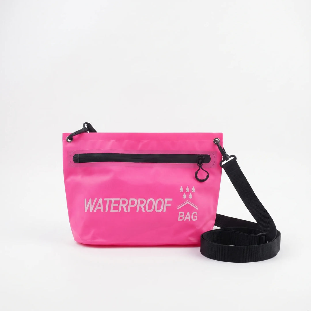 Wodoodporna torba crossbody SplashPack 5L. Unisex worek na ramię, idealny na plażę, pływanie i podróże.