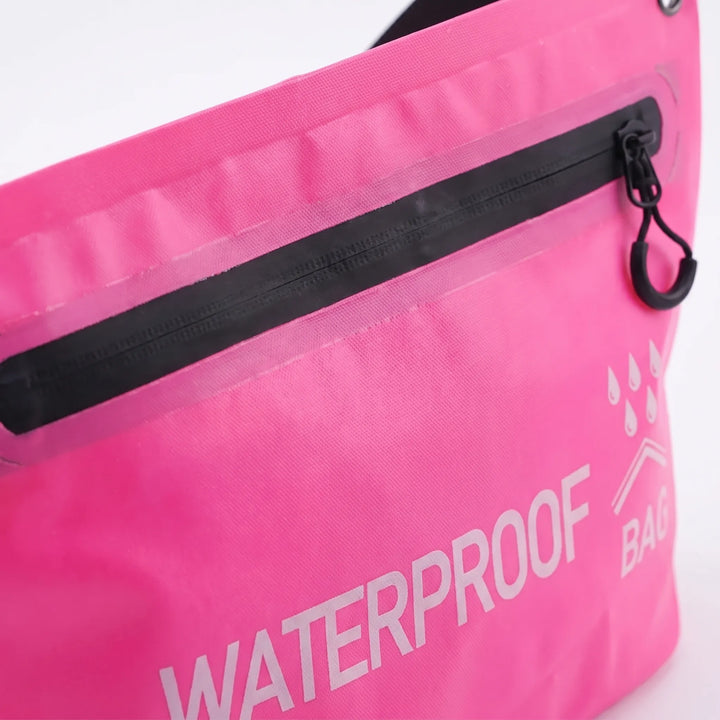 Wodoszczelny worek SplashPack 5L. Torba crossbody unisex na ramię, idealna do aktywności, na plażę i podróże.