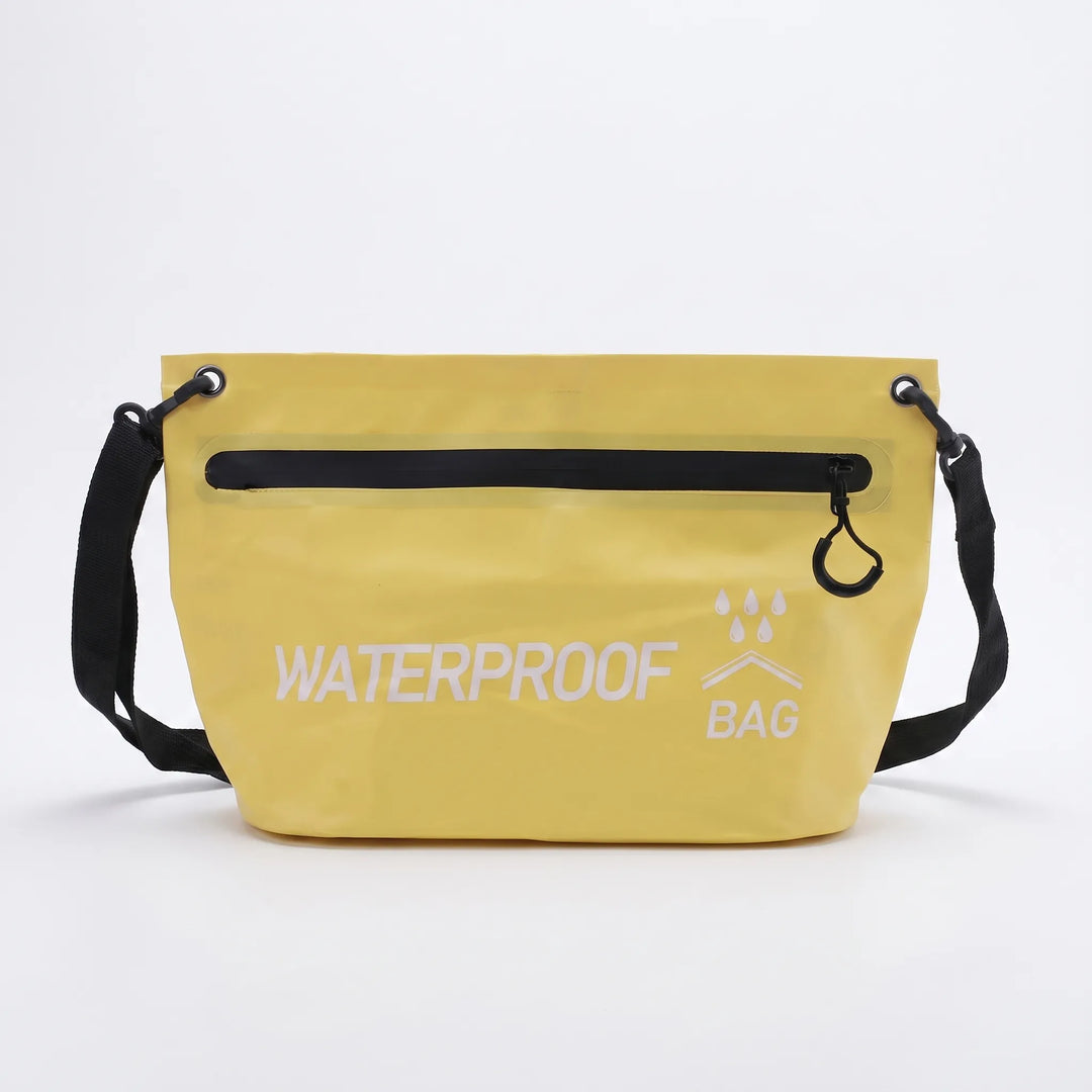 Unisex wodoodporna torba SplashPack 5L. Crossbody worek na ramię, idealny na sprzęt, plażę, pływanie, podróże.
