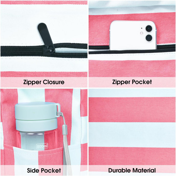 Elegancka torba tote wodoodporna, idealna na laptopa i dokumenty.