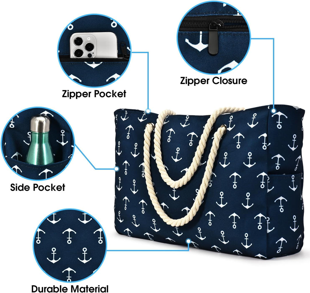Czarna wodoodporna torba damska tote, pojemna, na ramię, na zakupy i miasto.