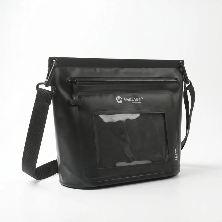 Praktyczna wodoodporna torba crossbody z obsługą dotykową, idealna na rower, kajak i wędrówki.