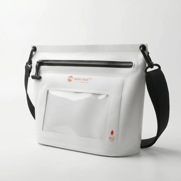 Torba crossbody wodoodporna, doskonała na podróże i aktywności outdoorowe, z miejscem na smartfon.
