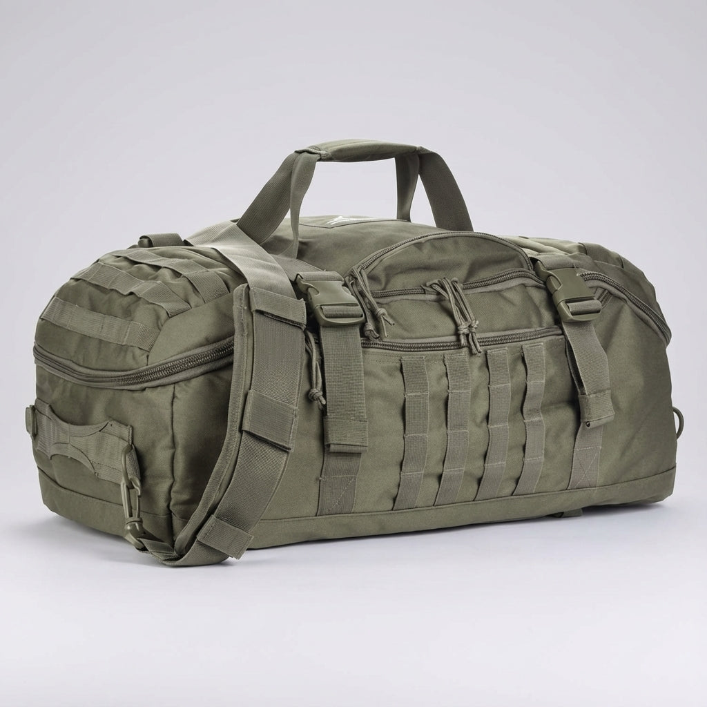 Wytrzymała torba sportowa Duffel 45L do ćwiczeń, outdooru. Taktyczna, wodoodporna, na siłownię.