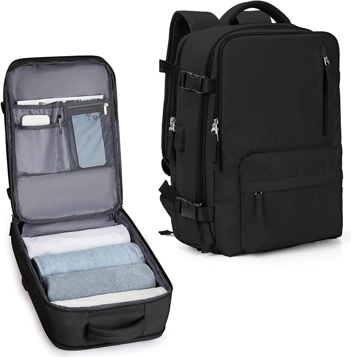 Uniwersalny plecak unisex, wodoodporny, z USB i miejscem na laptopa 14", doskonały do miasta i podróży.