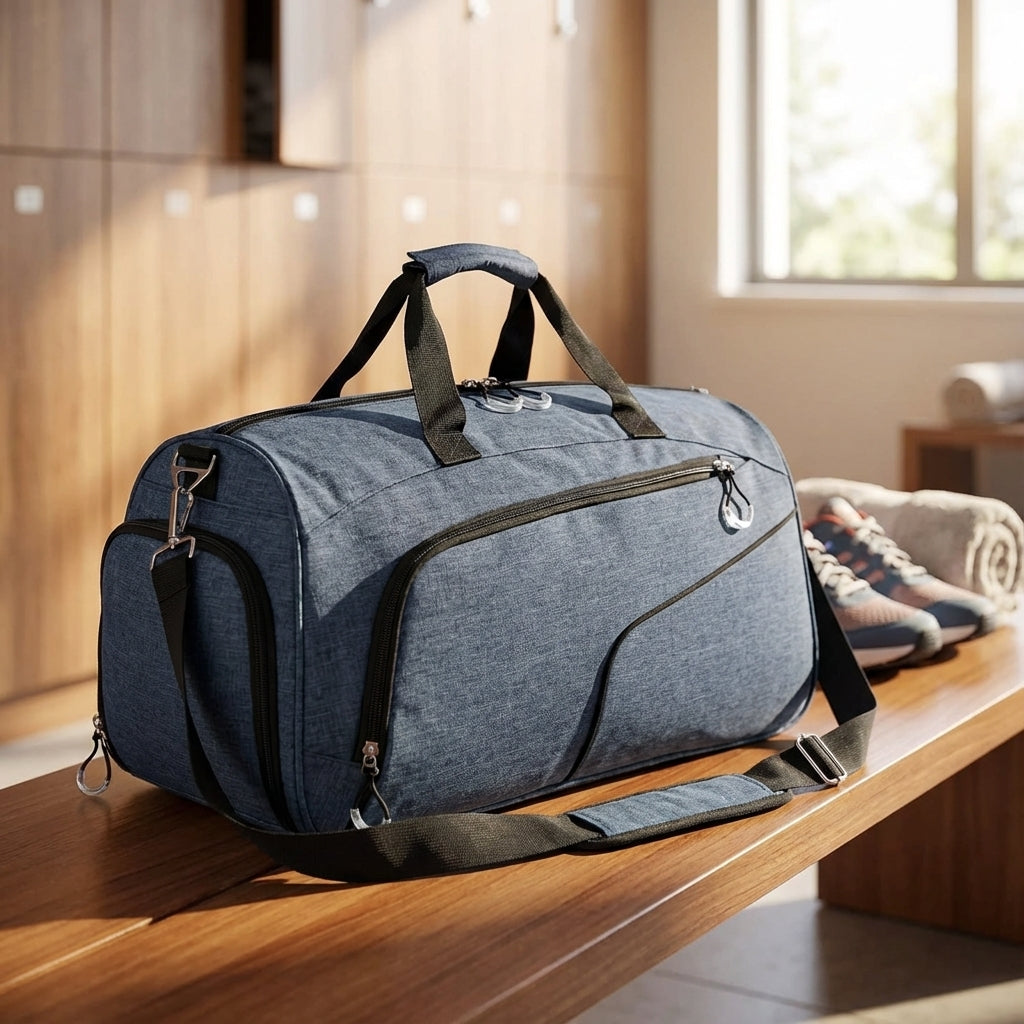 Wodoodporny worek duffel FlexDuffel 35L z przegrodami, idealny jako torba podróżna lub sportowa uniseks.