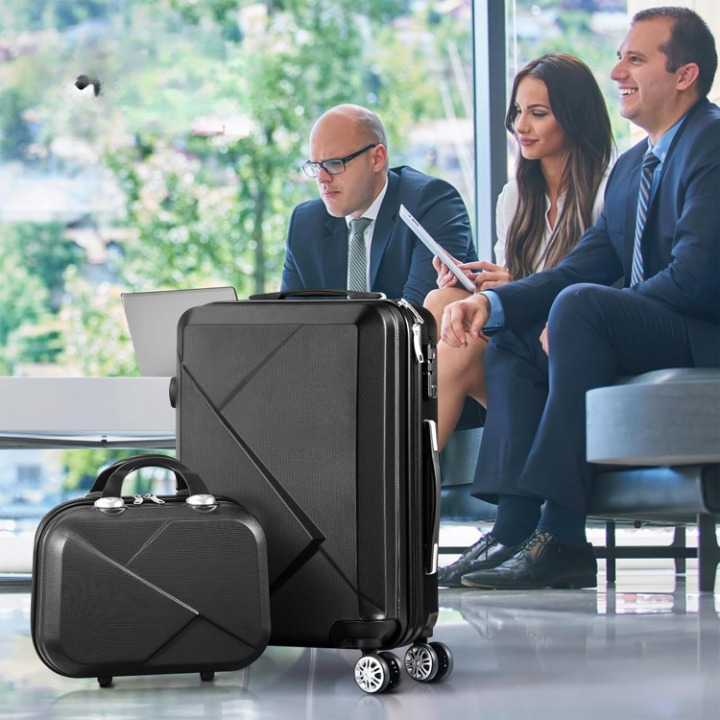 Zestaw 2 twardych walizek ABS z zamkiem TSA i kółkami 360°. Idealny na każdą podróż.